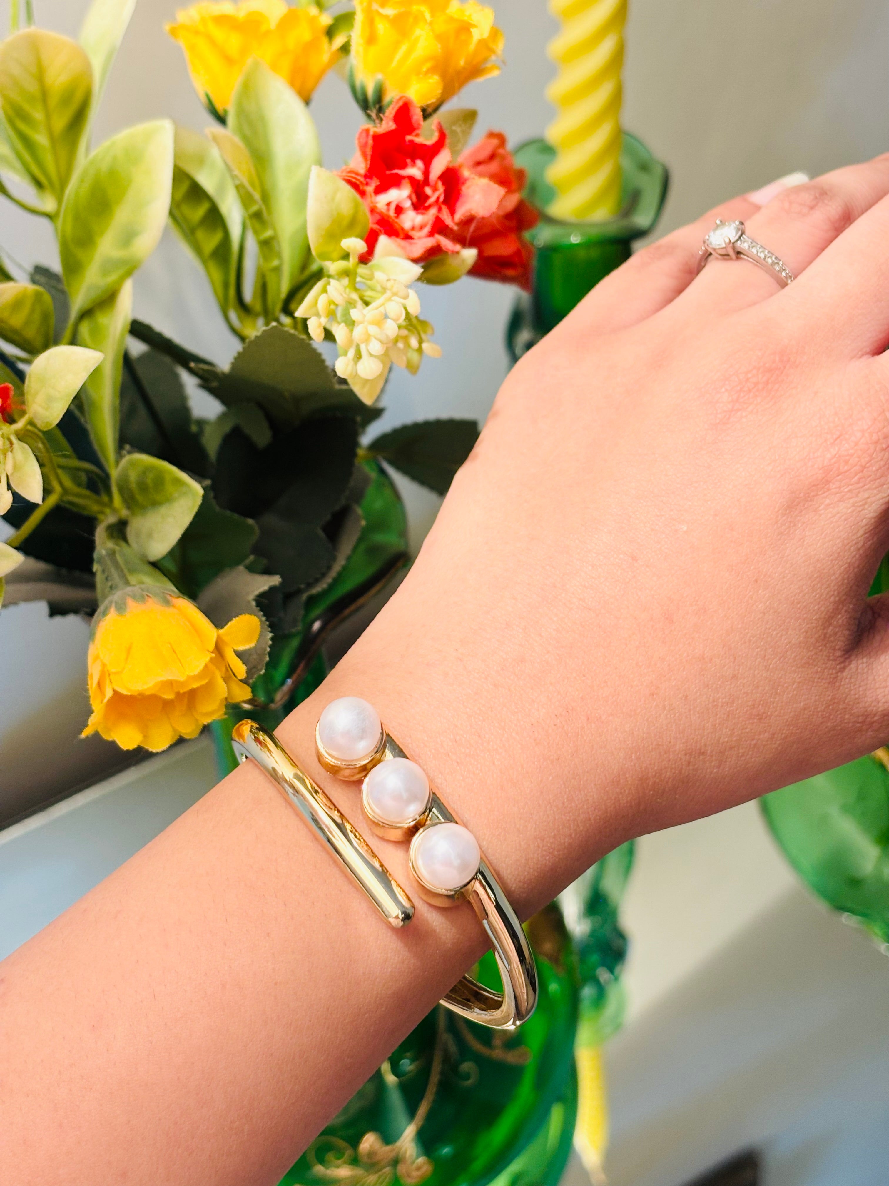 TRIO OF PEARL BANGLE