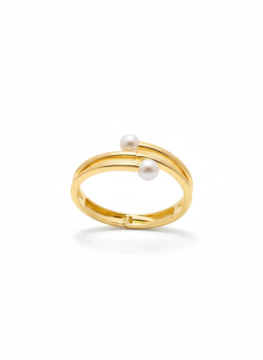 TWIN PEARL BANGLE