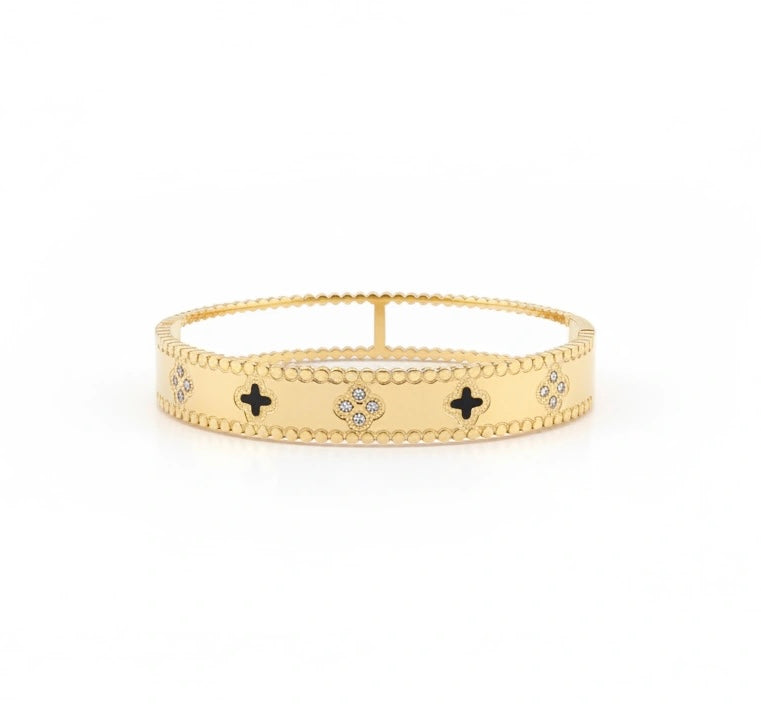 REGAL BLACK CLOVER BANGLE