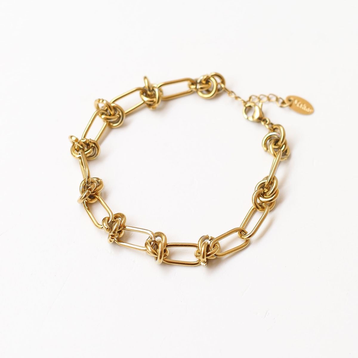GOLD KNOT CHAIN BRACELET