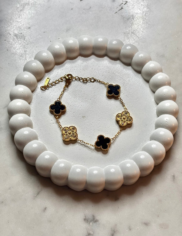 NOIR CLOVER LUXE BRACELET