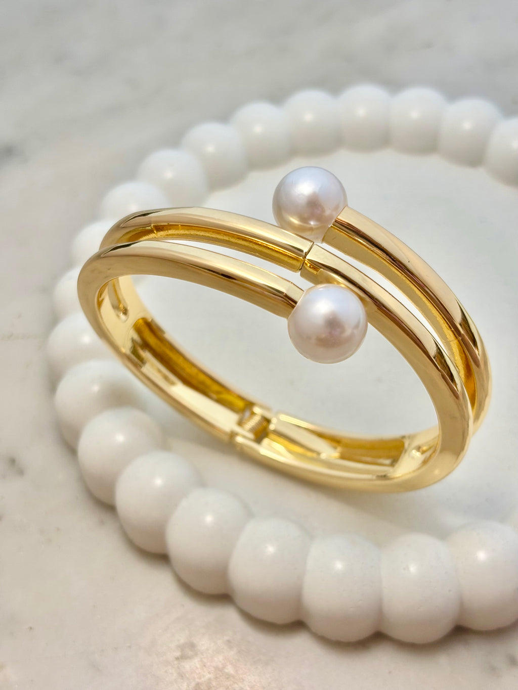 TWIN PEARL BANGLE